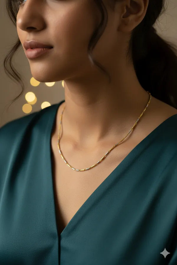 Two_Toned_rice_beads_Gold_Chain_with_Spaced_Tube_Accents