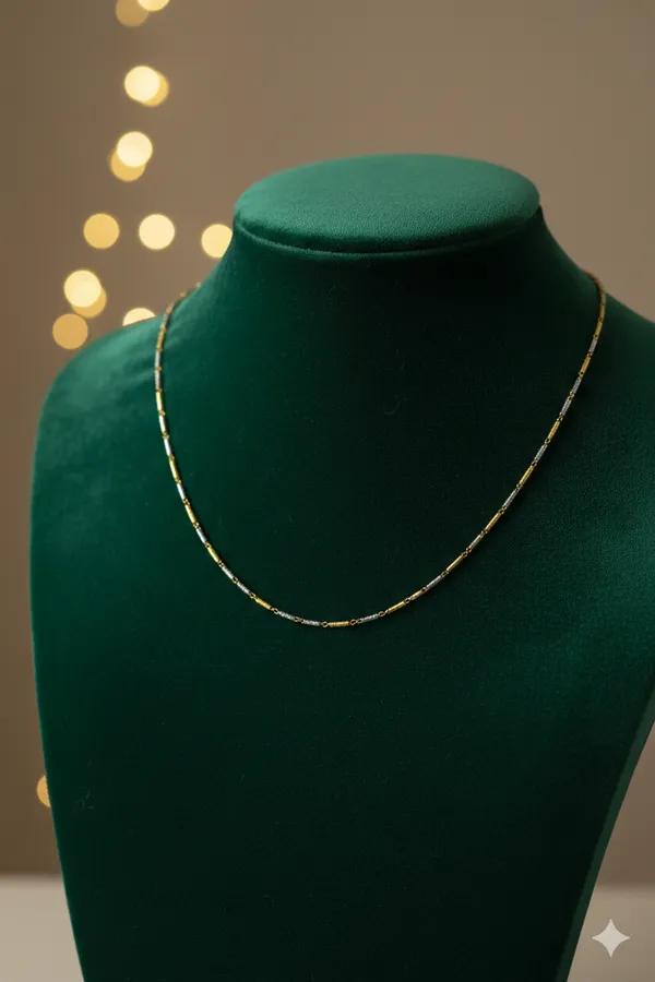 Two_Toned_rice_beads_Gold_Chain_with_Spaced_Tube_Accents