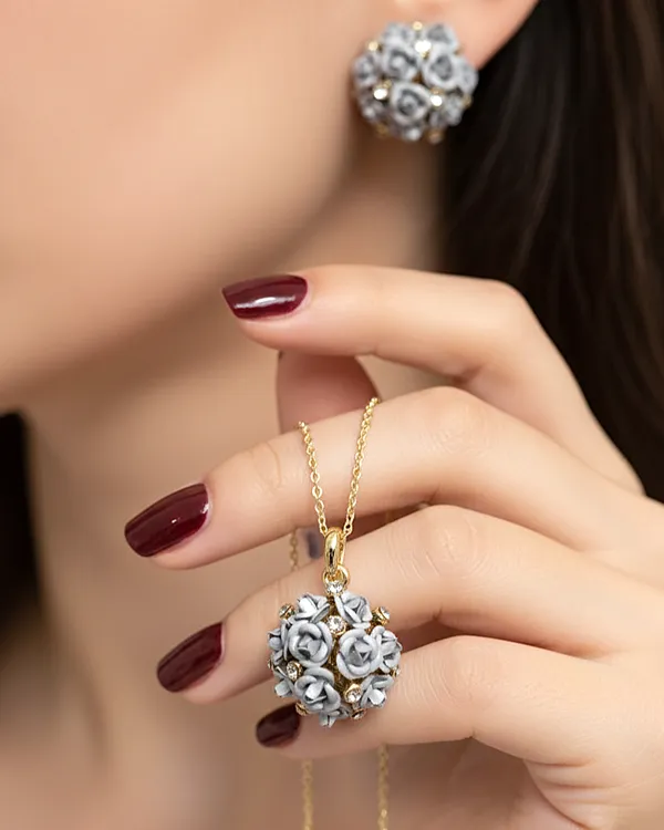 Rose_Bloom_Sculpted_Floral_Korean_Pendant_&_Stud_Set