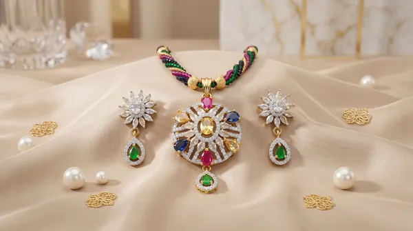 Royal_Navratna_Multi-Color_Beaded_Pendant_and_Drop_Earrings_Set