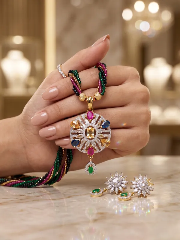 Royal_Navratna_Multi-Color_Beaded_Pendant_and_Drop_Earrings_Set