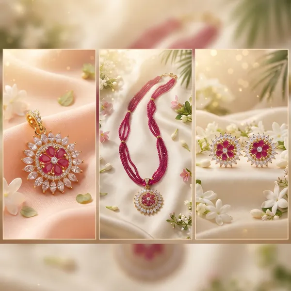 Royal_Ruby_&_Diamond_Floral_Pendant_with_Twisted_Beaded_Mala_&_Matching_Earrings_|_Gold-Tone_Ethnic_Fashion_Jewellery_Set_for_Womenh