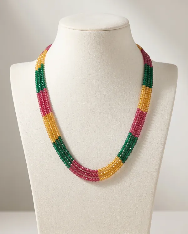 Multicolor_3-Strand_Crystal_Bead_Necklace_–_Vibrant_Pink,_Yellow_&_Emerald_Green_Faceted_Mala_