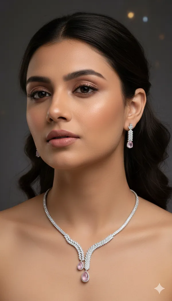 Designer_American_Diamond_Foldable_Necklace_with_Earring_Set_for_Women