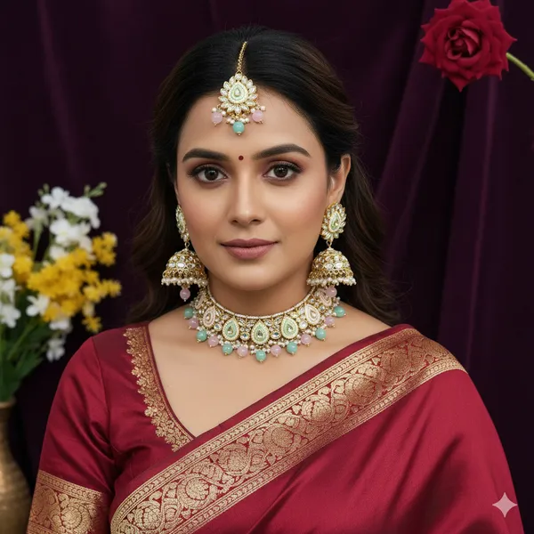Pastel_Perfection_Kundan_Choker_Set_with_One_pair_of_Jumkas_&_Maang_Teeka_(_9)
