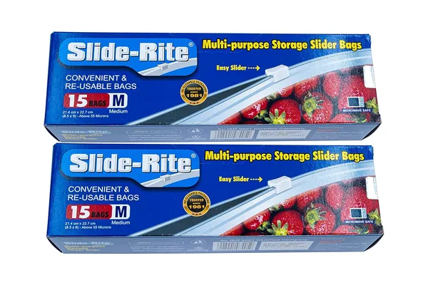 CLassiC_Eco_Friendly_Bags_Slide-Rite_Storage_Slider_Bags_30_Pcs_Reusable_Plastic_Food_Bags,_Resealable_Clear_Ziplock_Pouches_for_Storing_Food,_Pack_of_2_(500_Gram)