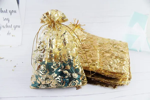 100_Pcs_Potli_Bags,_Organza_Pouches_4X6_Inches_With_Drawstring_Small_Potli_Bags_For_Return_Gifts_For_Wedding|_Party_|Baby_Shower|_Dry_Fruit_Pouches_(Gold)
