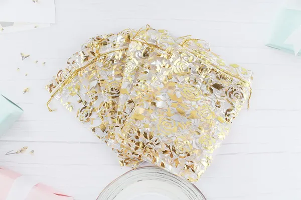 100_Pcs_Potli_Bags,_Organza_Pouches_4X6_Inches_With_Drawstring_Small_Potli_Bags_For_Return_Gifts_For_Wedding|_Party_|Baby_Shower|_Dry_Fruit_Pouches_(Gold)