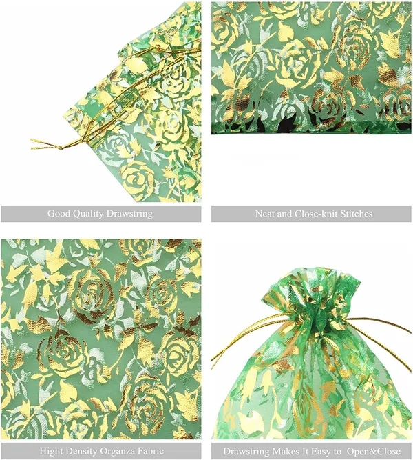 50_Pcs_Potli_Bags,_Organza_Pouches_5X7_With_Drawstring_Small_Potli_Bags_For_Return_Gifts_For_Wedding|_Party_|Baby_Shower|_Dry_Fruit_Pouches_(Green)