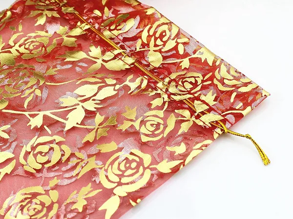 50_Pcs_Potli_Bags,_Organza_Pouches_5X7_Inches_With_Drawstring_Small_Potli_Bags_For_Return_Gifts_For_Wedding|_Party_|Baby_Shower|_Dry_Fruit_Pouches_(Red)
