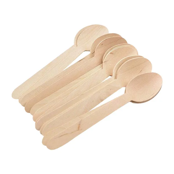 300_Pcs_Disposable_Wooden_Cutlery_Spoons,_Compostable_And_Earth_Friendly_140Mm,_14Cm_&_5.51_Inch_Length_For_Hotels_And_Takeaways_Pack_Of_300_Spoons