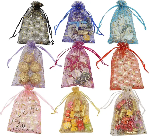 100_Pcs_Potli_Bags,_Organza_Pouches_4X6_Inches_With_Drawstring_Small_Potli_Bags_For_Return_Gifts_For_Wedding|_Party_|Baby_Shower|_Dry_Fruit_Pouches_(Mixed_Color_100)