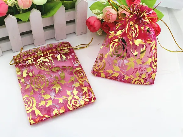 50_Pcs_Potli_Bags,_Organza_Pouches_6X8_Inches_With_Drawstring_Small_Potli_Bags_For_Return_Gifts_For_Wedding|_Party_|Baby_Shower|_Dry_Fruit_Pouches_(Red)