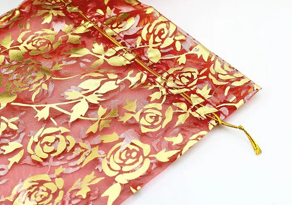 50_Pcs_Potli_Bags,_Organza_Pouches_6X8_Inches_With_Drawstring_Small_Potli_Bags_For_Return_Gifts_For_Wedding|_Party_|Baby_Shower|_Dry_Fruit_Pouches_(Red)