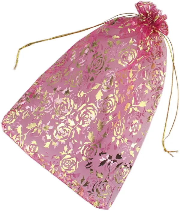 50_Pcs_Potli_Bags,_Organza_Pouches_6X8_Inches_With_Drawstring_Small_Potli_Bags_For_Return_Gifts_For_Wedding|_Party_|Baby_Shower|_Dry_Fruit_Pouches_(Purple)