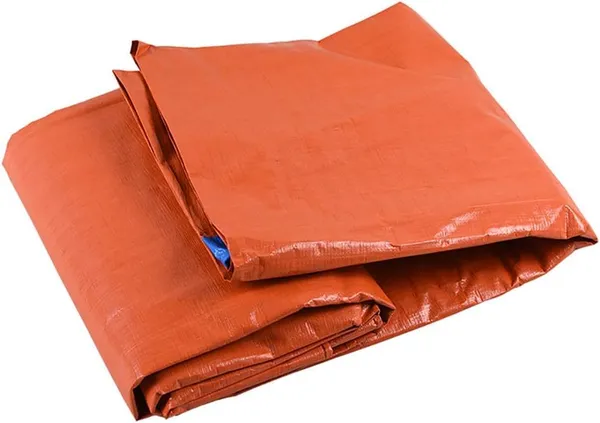 Smile_9FT_X_6FT_Tarpaulins_170_GSM_Virgin_HDPE_Sheet_Tirpal_Tadpatri_Tharpai_Thadika_Waterproof_Orange/Blue_Double_Color_Extra_Strong,_Reinforced_Eyelets,_UV_Resistant_(9X6-170_GSM)