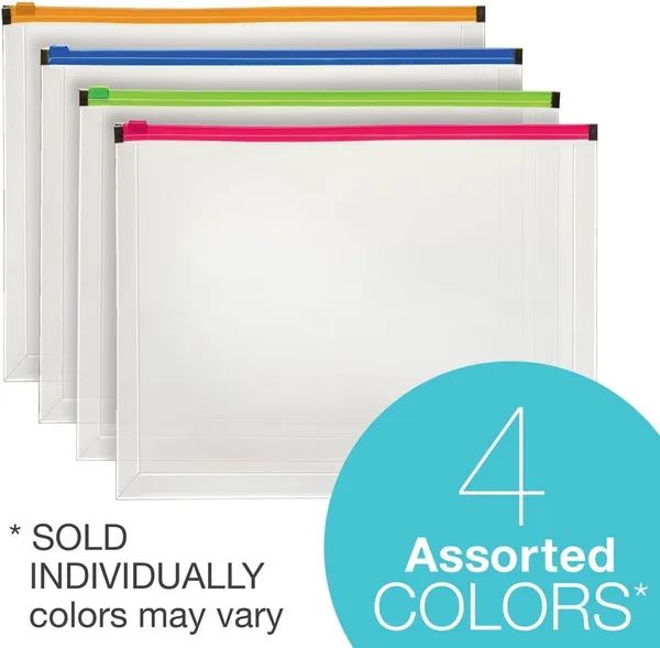Slide-Rite_Slider_Bags_20_Pcs_Reusable_Label_Pocket_for_School_Office_Travel_Storage_Supplies_|_Assorted_Color_Zippers_(4_Sizes_-_Pack_of_20)_(Pack_of_2)