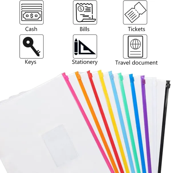 Slide-Rite_Slider_Bags_20_Pcs_Reusable_Label_Pocket_for_School_Office_Travel_Storage_Supplies_|_Assorted_Color_Zippers_(4_Sizes_-_Pack_of_20)_(Pack_of_2)
