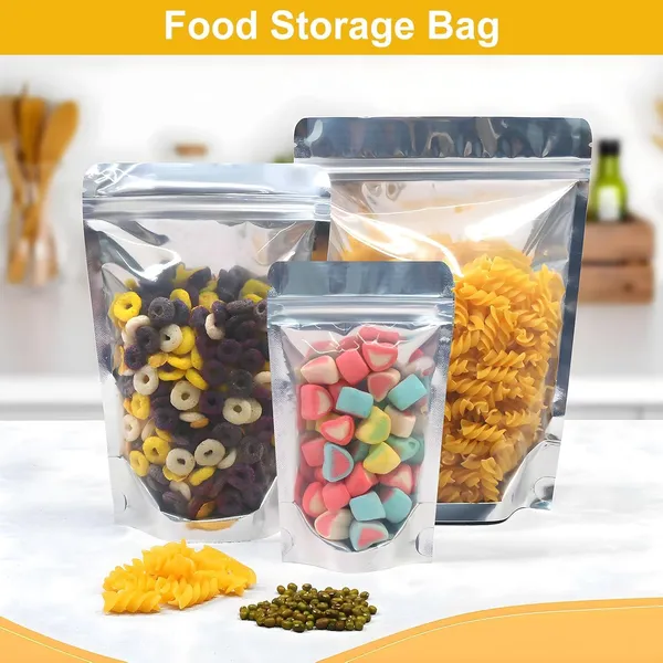 Classic_Eco_Friendly_Bags_Waterproof,_Leakproof,_Airtight_Multipurpose_Storage_With_Top_Notch_|_Reusable_Zip_Lock_Stand_Up_Pouches_|_Silver_(20,_100_Grams)