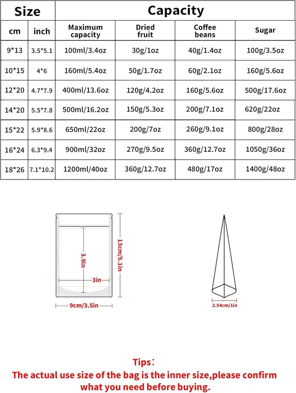CLassiC_Eco_Friendly_Bags_Waterproof,_Leakproof,_Airtight_Multi-Purpose_Storage_with_Top_Notch_|_Reusable_Zip_Lock_Stand_Up_Pouches_|_Black_(20,_100_Grams)