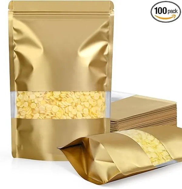 Classic_Eco_Friendly_Bags_Polyester_Waterproof,_Leakproof,_Airtight_Multipurpose_Storage_With_Top_Notch_|_Reusable_Zip_Lock_Stand_Up_Pouches_|_Gold_(20,_100_Grams)