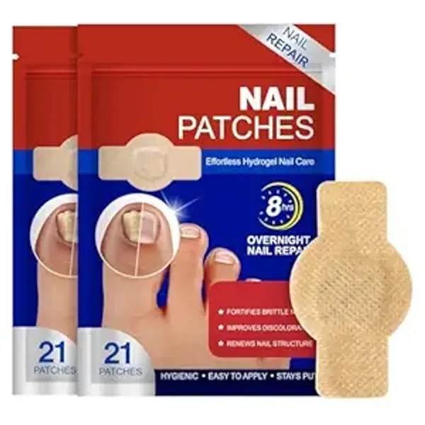 DNY_Nail_Patches_for_Toenails_|_21PCS_Hydrogel_Nail_Care_Patches_|_Overnight_Nail_Support_&_Protection_|Easy_to_Apply_for_Toenail_&_Fingernail_|_21PCS,Pack_Of_2