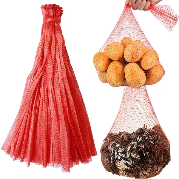 CLassiC_Eco_Friendly_Bags_100Pcs_Onion_Reusable_Mesh_Bags,_Portable_Produce_Bag_Nylon_Mesh,_24_Nylon_Mesh_Net_Bags_For_Vegetables_Seafood_Grocery_Toys_Fruits,_Storage_Poly_Bags_(Medium_24"_Red,_100)