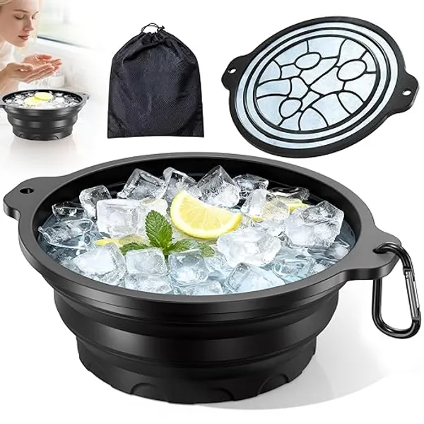 DNY_Face_Ice_Bowl_with_Built-in_Ice_Tray_|_Collapsible_Silicone_Facial_Ice_Bath_Bowl_for_Cold_Plunge_Therapy_|_Skin_Tightening,_Puffiness_&_Acne_Care_|_Portable_Face_Ice_Bath_Spa_Tool