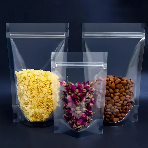 Dny_Waterproof,_Leakproof,_Airtight_Multi-Purpose_Storage_With_Top_Notch_|_Reusable_Zip_Lock_Stand_Up_Pouches_|_Silver_&_Transparent_(20,_100_Grams)