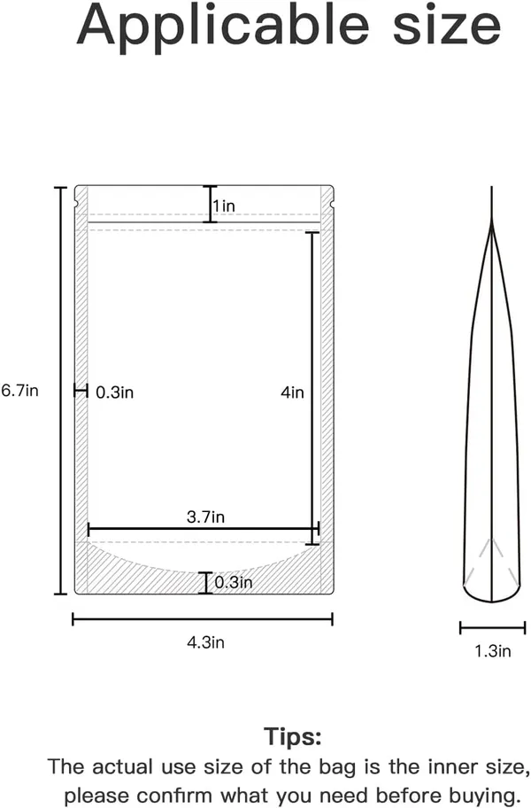 Dny_Waterproof,_Leakproof,_Airtight_Multi-Purpose_Storage_With_Top_Notch_|_Reusable_Zip_Lock_Stand_Up_Pouches_|_Silver_&_Transparent_(20,_100_Grams)