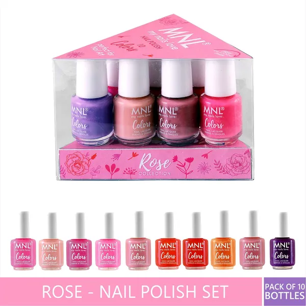 Multicolor_Mnl_Glossy_Mini_Nail_Polish_Rose_Collection_For_Women_(Set_Of_10)