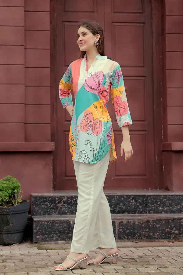 Stylish_Multicolor_Floral_Printed_Rayon_Kurti_Casual_&_Office_Wear_for_Women
