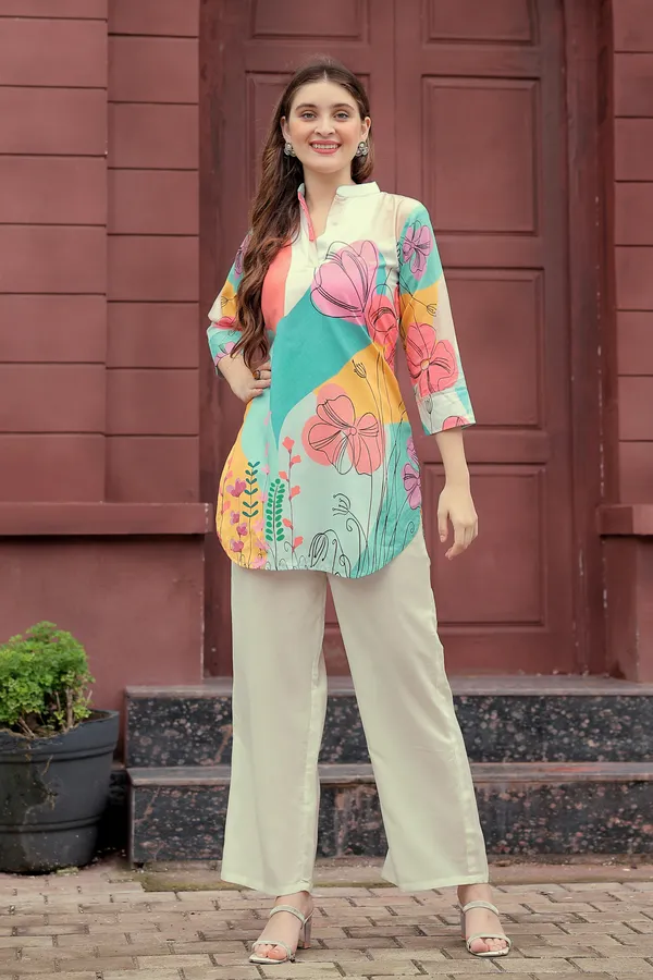 Stylish_Multicolor_Floral_Printed_Rayon_Kurti_Casual_&_Office_Wear_for_Women