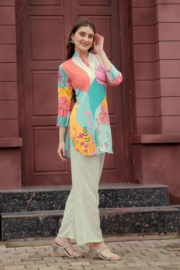 Stylish_Multicolor_Floral_Printed_Rayon_Kurti_Casual_&_Office_Wear_for_Women