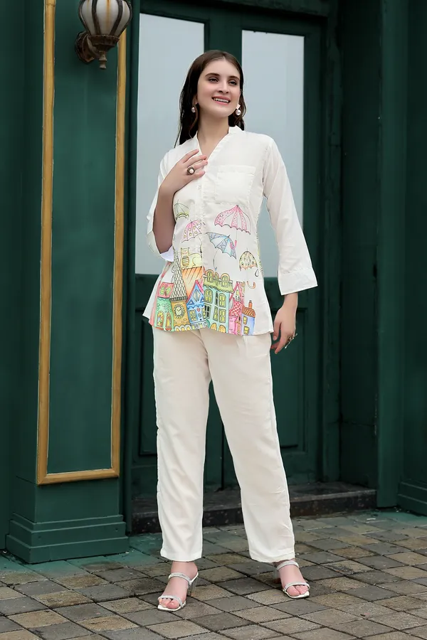 White_Floral_Printed_Co-Ords_Set_For_Women