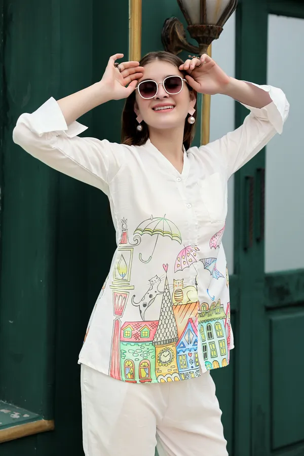 White_Floral_Printed_Co-Ords_Set_For_Women