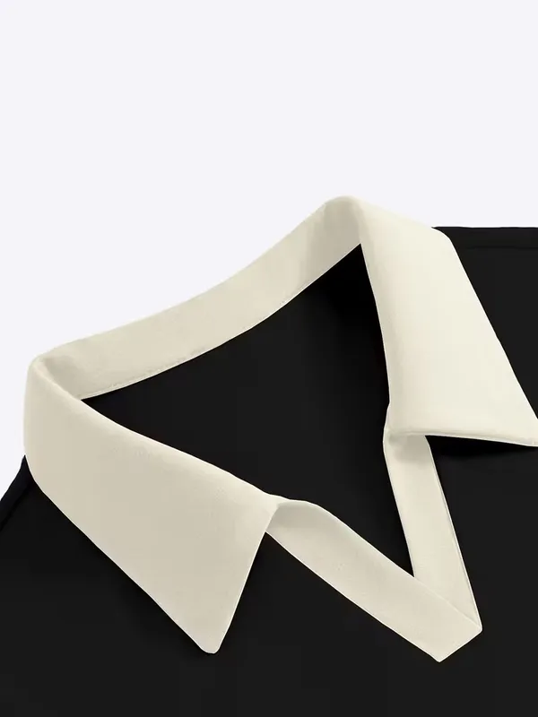 Women's_Black_Contrast_Collar_Top