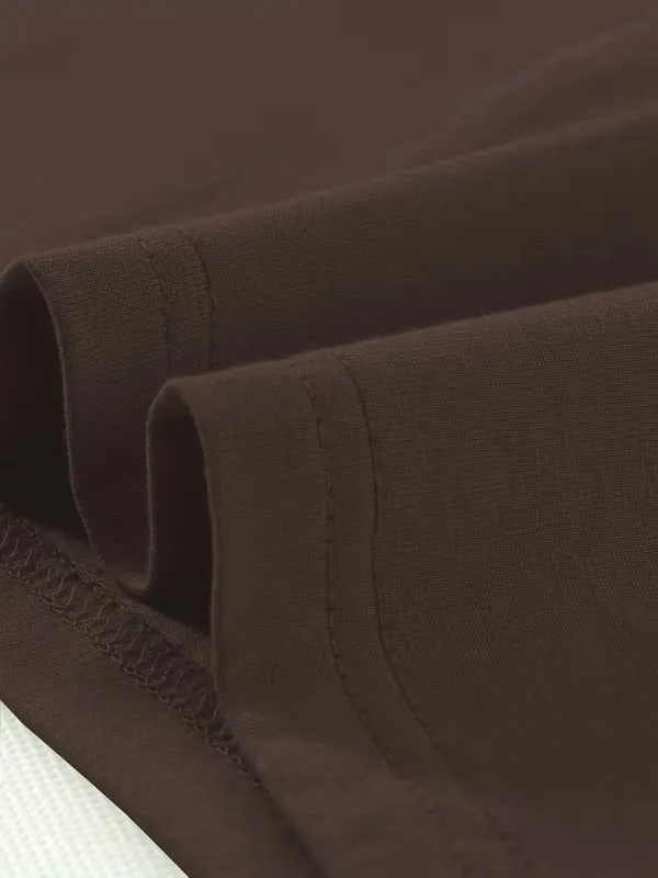 Women's_Contrast_Collar_Brown_Top