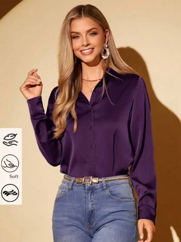Women’s_Premium_Satin_Button-Down_Shirt_|_Elegant_Solid_Color_Formal_Top_|_Office_Wear_&_Party_Wear_Long_Sleeve_Blouse