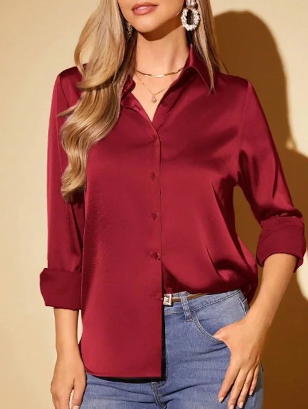 Women’s_Premium_Satin_Button-Down_Shirt_|_Elegant_Solid_Color_Formal_Top_|_Office_Wear_&_Party_Wear_Long_Sleeve_Blouse