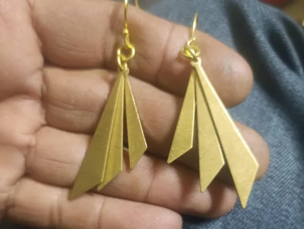 Gold_Platting_-_Hand_Made_3_Drop_Brass_Earrings_For_Women