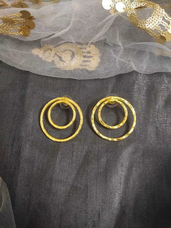 Gold_Platting_-_Donna_Double_-_Handmade_Brass_Earrings_for_Women