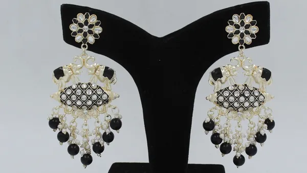 Black_Meenakari_Elephant_Earrings_For_Women