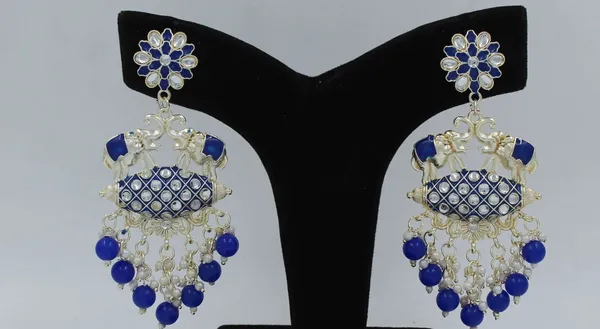 Dark_Blue_Meenakari_Elephant_Earrings_For_Women