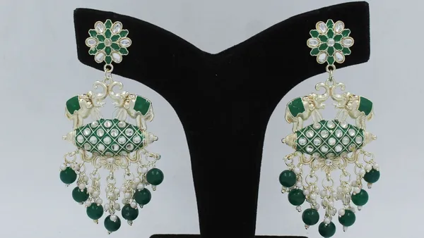 Green_Meenakari_Elephant_Earrings_For_Women