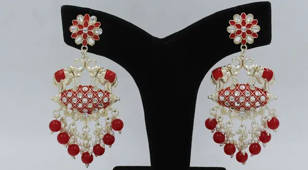 Red_Meenakari_Elephant_Earrings_For_Women