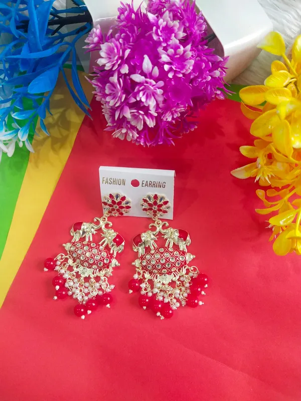 Red_Meenakari_Elephant_Earrings_For_Women