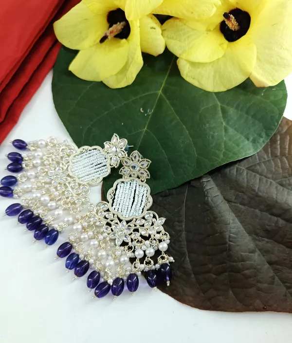 Dark_Blue_Shreya_Kundan_Earrings_For_Women