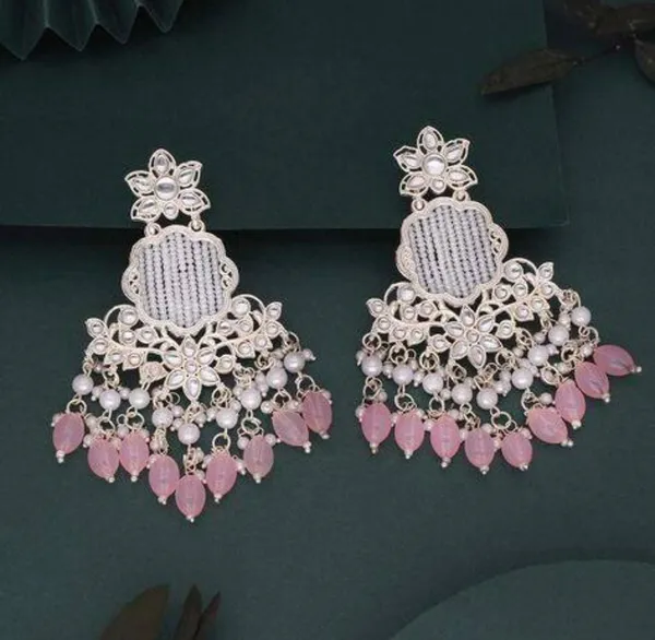 Pink_Shreya_Kundan_Earrings_For_Women