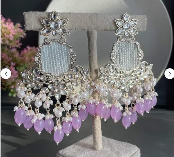 Purple_Shreya_Kundan_Earrings_For_Women